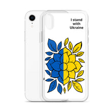 Load image into Gallery viewer, I Stand with Ukraine - Flowers iPhone Case
