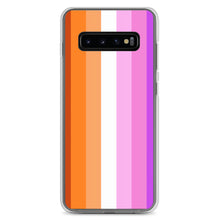 Load image into Gallery viewer, Lesbian Pride Flag - Samsung Case (sideways)
