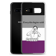 Load image into Gallery viewer, Every Kiss Begins with Gay (ace pride flag) - Samsung Case
