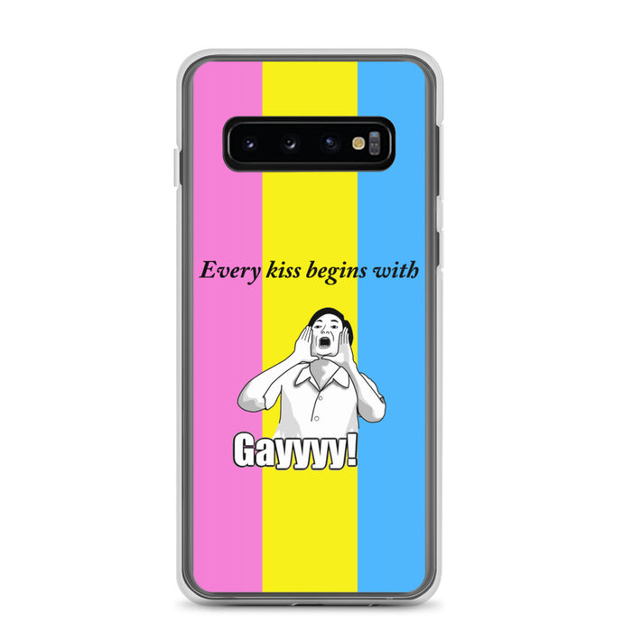 Every Kiss Begins with Gay (pan pride flag) - Samsung Case