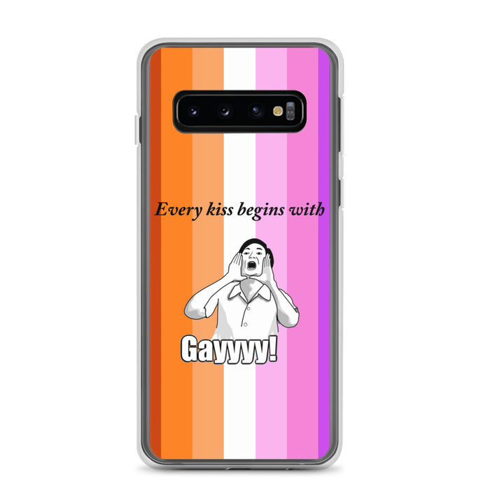 Every Kiss Begins with Gay (lesbian pride flag) - Samsung Case