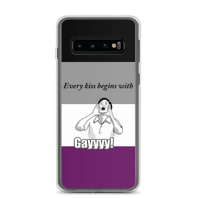 Every Kiss Begins with Gay (ace pride flag) - Samsung Case