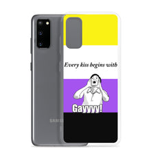 Load image into Gallery viewer, Every Kiss Begins with Gay (non-binary pride flag) - Samsung Case
