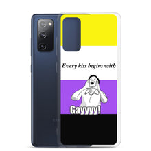 Load image into Gallery viewer, Every Kiss Begins with Gay (non-binary pride flag) - Samsung Case
