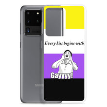 Load image into Gallery viewer, Every Kiss Begins with Gay (non-binary pride flag) - Samsung Case
