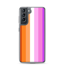 Load image into Gallery viewer, Lesbian Pride Flag - Samsung Case (sideways)
