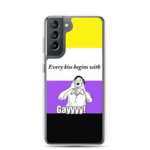 Load image into Gallery viewer, Every Kiss Begins with Gay (non-binary pride flag) - Samsung Case
