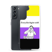 Load image into Gallery viewer, Every Kiss Begins with Gay (non-binary pride flag) - Samsung Case
