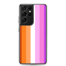 Load image into Gallery viewer, Lesbian Pride Flag - Samsung Case (sideways)
