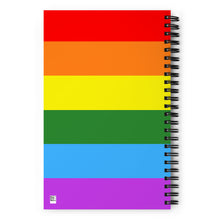 Load image into Gallery viewer, Gay Pride Flag - Spiral notebook
