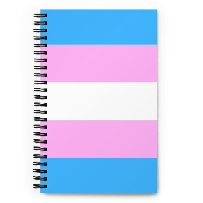 Trans Pride Flag - Spiral notebook