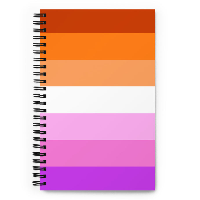 Lesbian Pride Flag - Spiral notebook