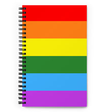 Load image into Gallery viewer, Gay Pride Flag - Spiral notebook
