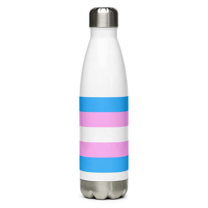 Trans Pride Flag - Stainless Steel Water Bottle