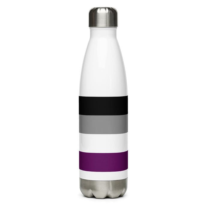 Ace Pride Flag - Stainless Steel Water Bottle