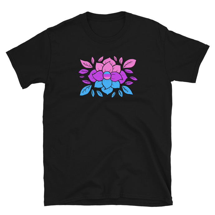 Bi Flowers - Short-Sleeve Unisex T-Shirt