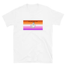 Load image into Gallery viewer, Every Kiss Begins with Gay (lesbian pride flag) - Short-Sleeve Unisex T-Shirt
