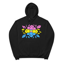 Load image into Gallery viewer, Pan Flowers - Unisex fleece hoodie
