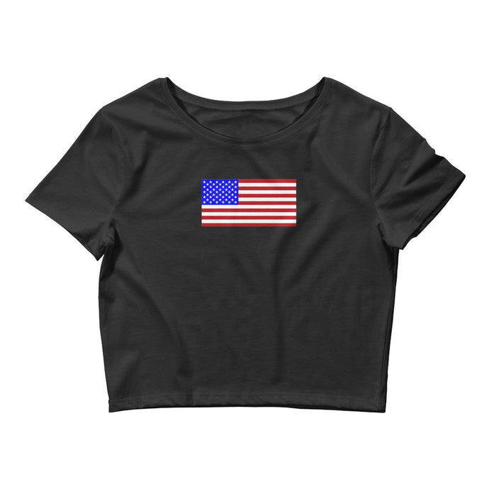 American Flag - Crop Tee