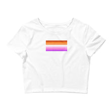 Load image into Gallery viewer, Lesbian Pride Flag - Crop Tee
